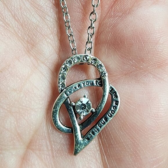 Amazon "I Love You To The Moon And Back" Pendant Necklace - Picture 3 of 16